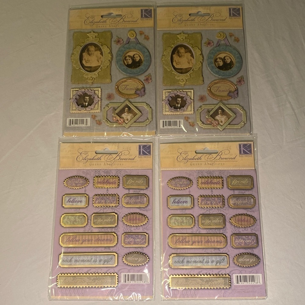 Hobby Lobby Scrapbook Stickers Garden Inspirational Words and Photo Collages NWT